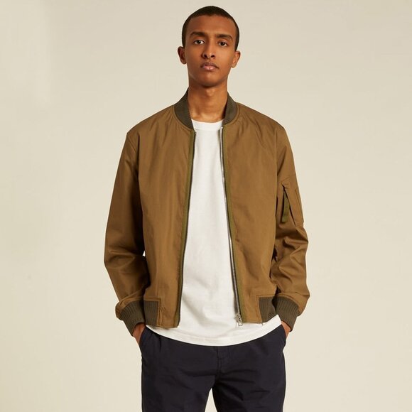 PS Paul Smith Green Cotton-Blend Bomber Jacket | NWT | XL - Picture 1 of 16